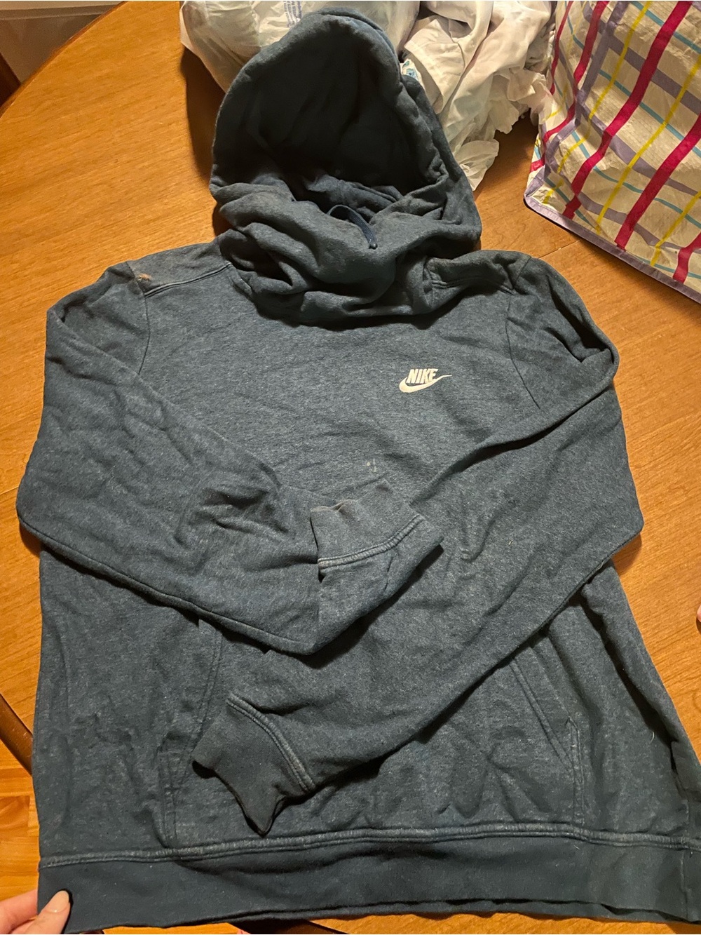 Nike Men's Hooded Pullover Sweatshirt in Dark Teal
